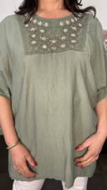 Top Esther met glitter Army