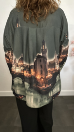 Blouse Bella Donker groen