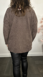 Velvet trui Molly + Ketting Choco