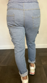 Cargo joggjeans light Denim
