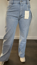 Red Berry Jeans WIDE LEG met glitter