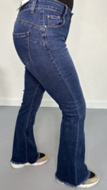 G-smack high waist jeans/ flare ragged