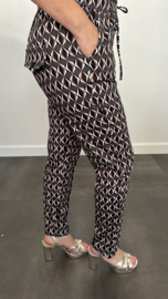 Travel broek diamant grijs