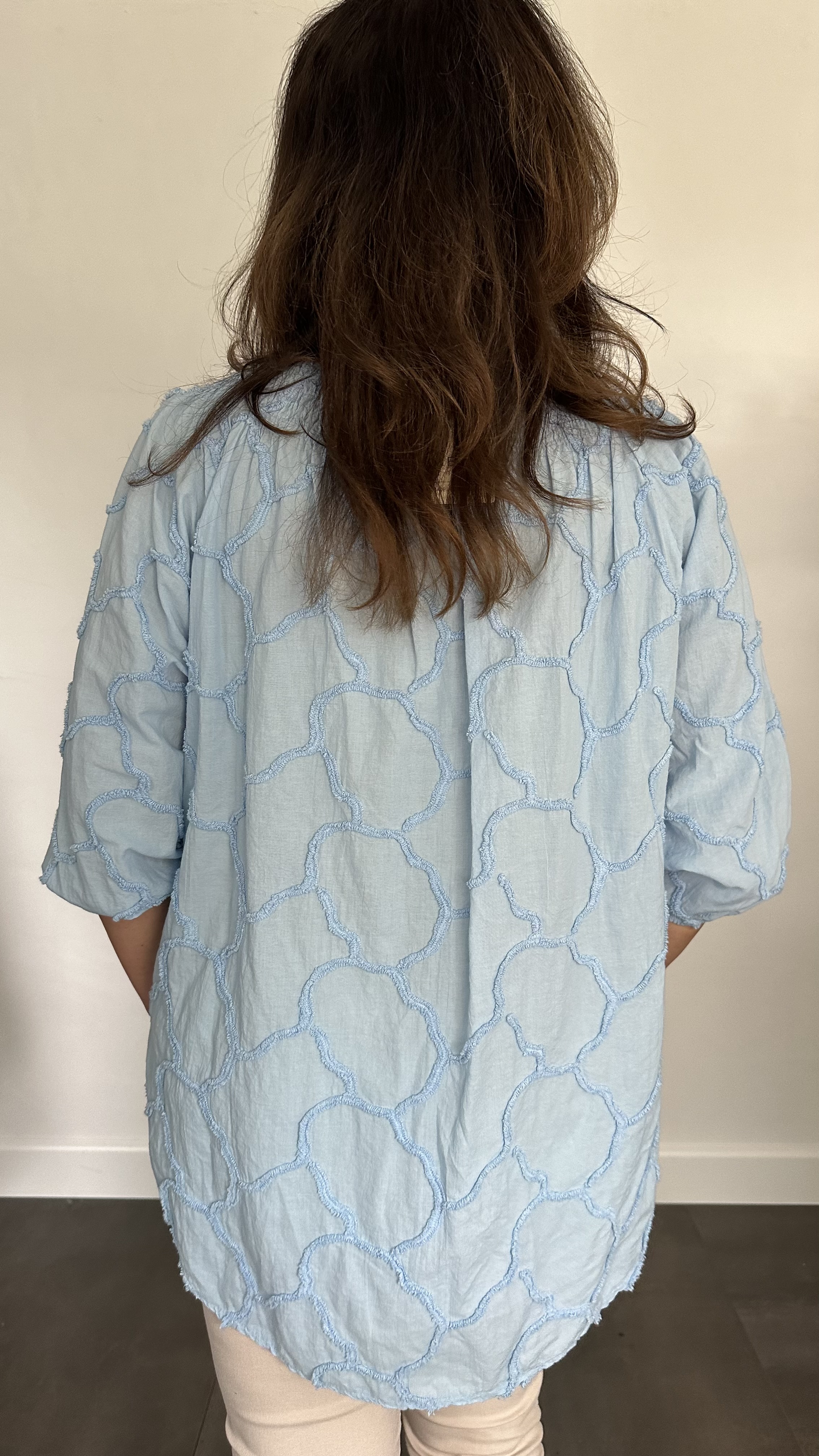 Blouse Florida ijsblauw