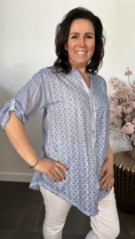 Blouse Naomi Jeansblauw
