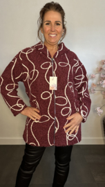 Vest Bodhi met capuchon Bordeaux