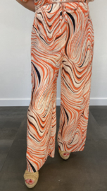 2-Delig comfy pak waves oranje SALE