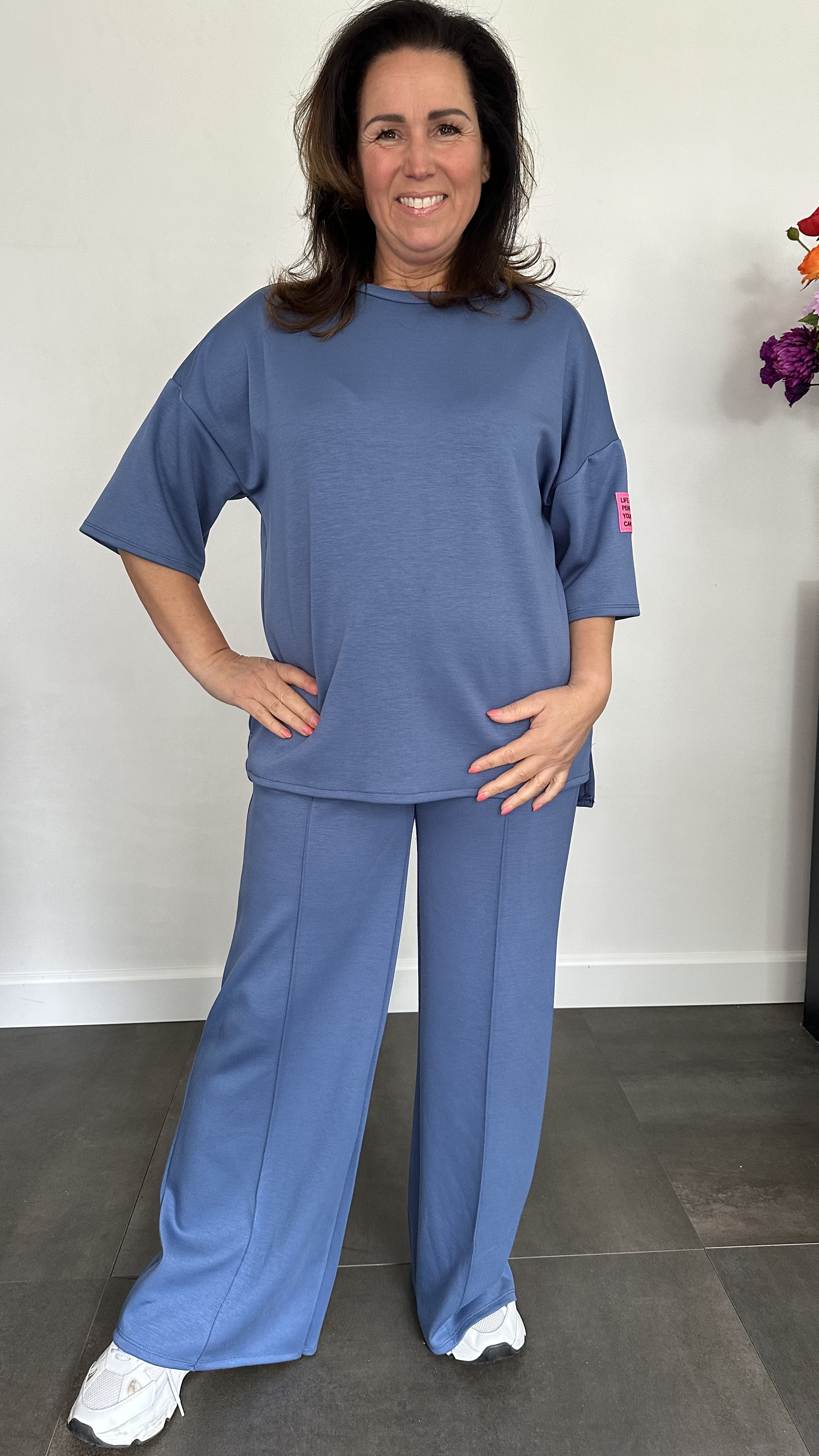 Comfy pak Thalia jeans blauw