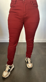 B.S. Skinny high Waist  jeans  bordeaux