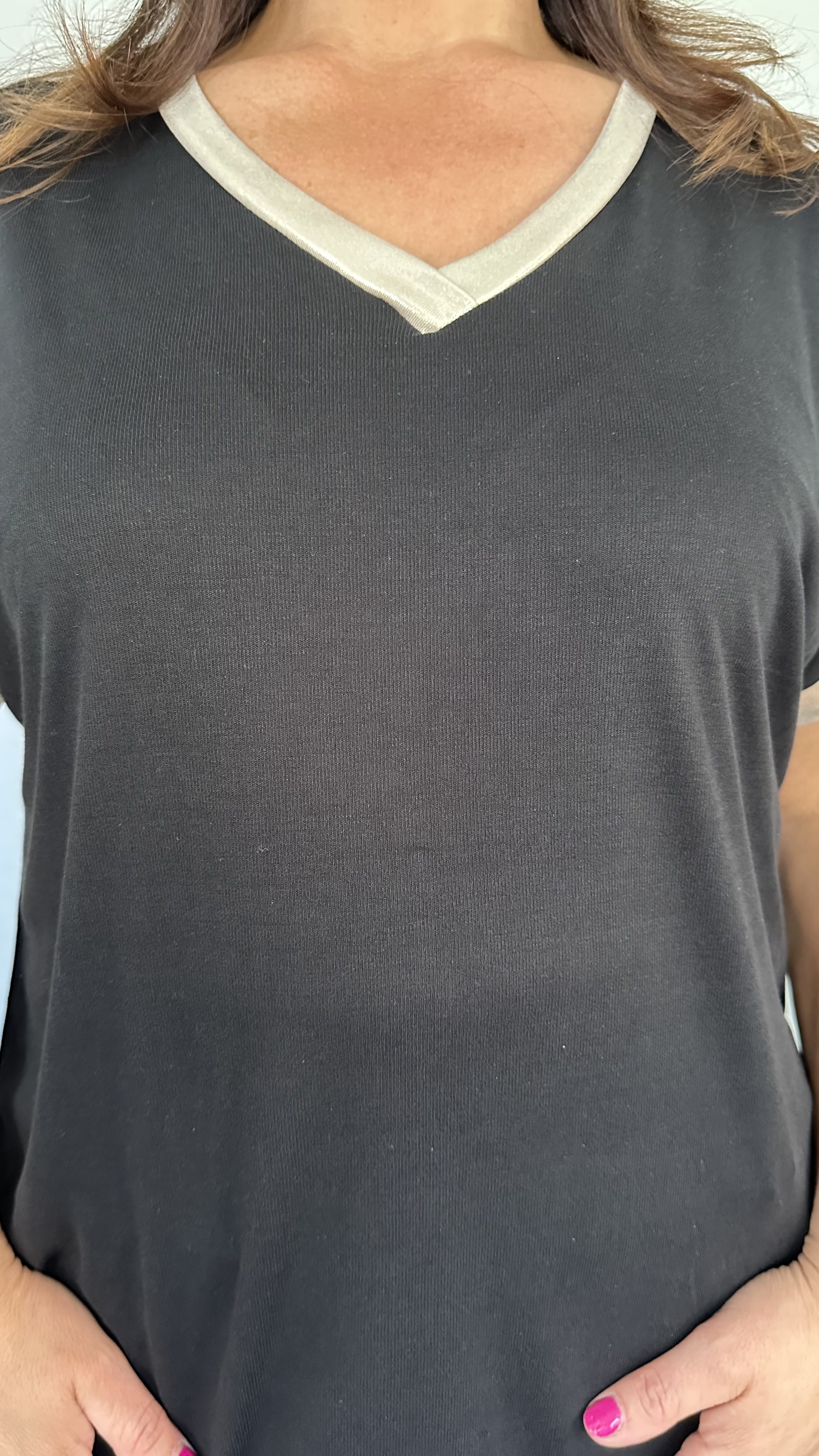 Shirt Milou goud/zwart