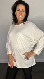 Shirt Debby met vleermuismouw ecru
