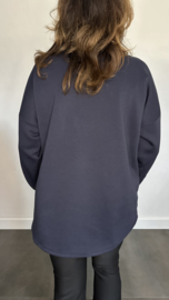 Sweater glitter j'adore marine
