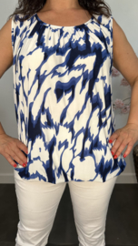 Ballon top Wild flames blauw
