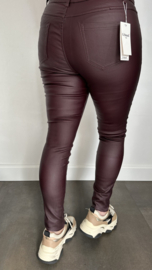 Lederlook tregging G-smack bordeaux