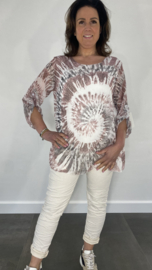 Voile blouse batik oud roze SALE