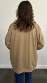 Vest met rits TRAVEL +SIZE camel