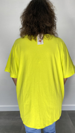 Oversized t-shirt Wild Thang lime/geel