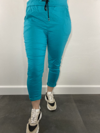 Joggjeans turquoise blauw +SIZE