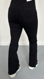 G-smack high waist jeans/ flare zwart