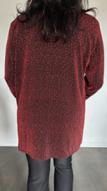 Glitter vest Roxane Zwart/Rood