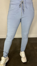 Comfy joggjeans ijsblauw +SIZE