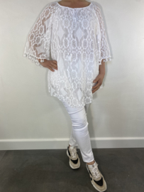 Top/ tuniek kant wit
