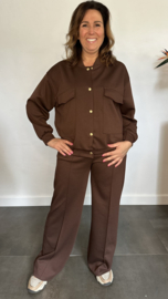 2-Delig comfy pak Wilma bruin