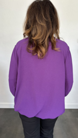 Top Maya lange mouw +SIZE paars