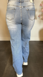 G-smack wide leg jeans met bloemen