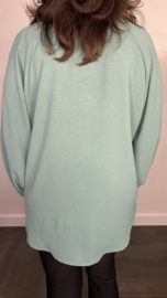Blouse GiGi met pofmouw zeegroen