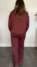2-Delig comfy pak Wilma wijnrood