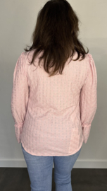 Top Laila met ruche roze