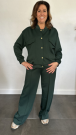 2-Delig comfy pak Wilma flessen groen