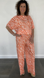 2-Delig comfy pak zebra oranje SALE