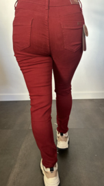 B.S. Skinny high Waist  jeans  bordeaux
