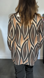 Blouse flames bruin