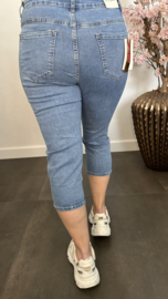 Capri stretch Jeans met knopen