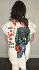 Blouse met ruche Lady Goal