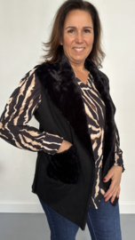 Bodywarmer lammy zwart