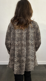 Soft shirt Jane luipaard camel