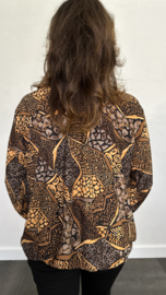 Ballon shirt met elastiek Bella (+size)