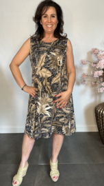Hemdjurk Jungle leaves taupe