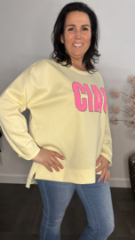 Sweater Ciao geel