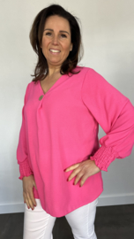 Top Nina crepe fuchsia