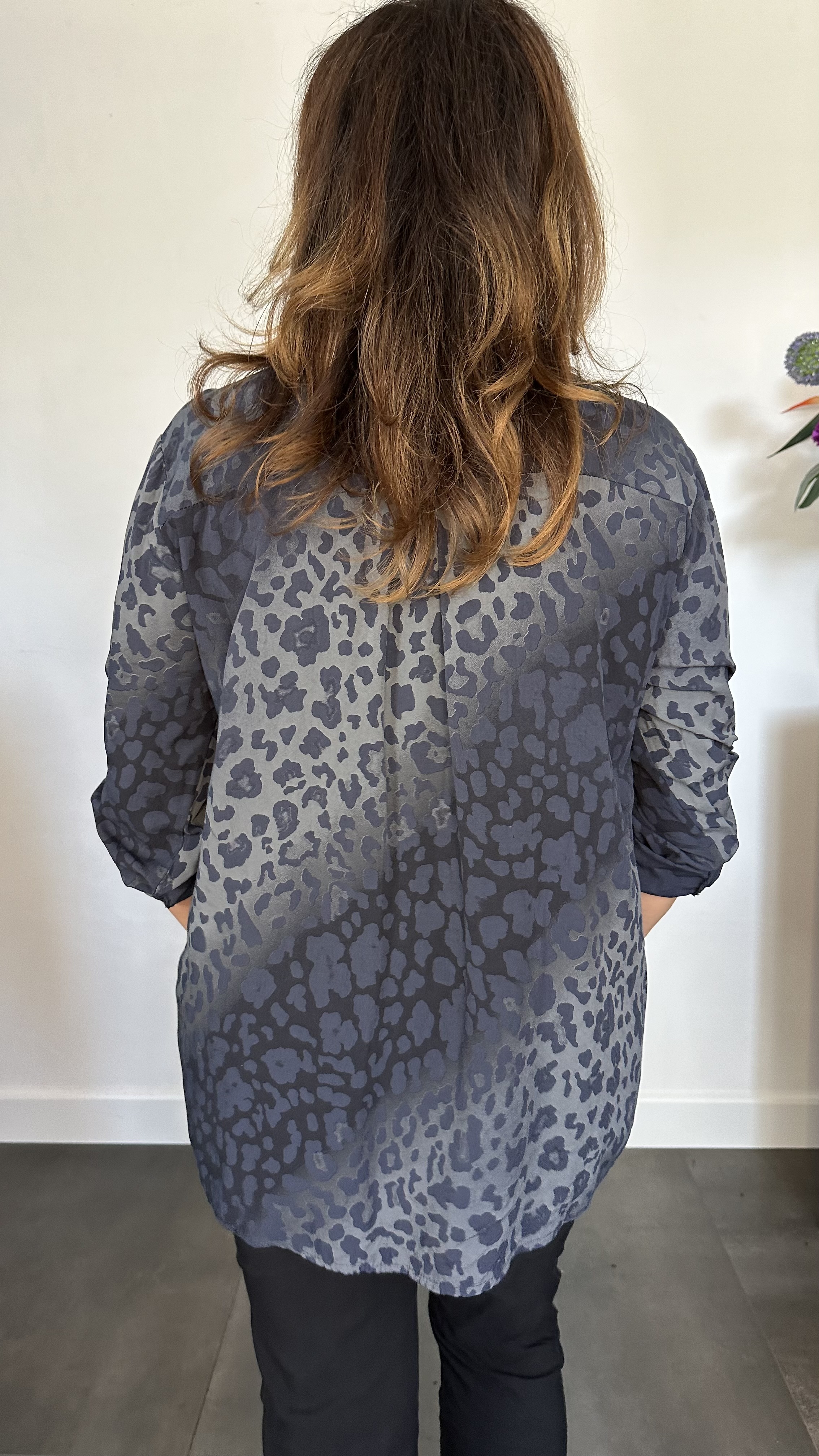 Blouse panter bling marine