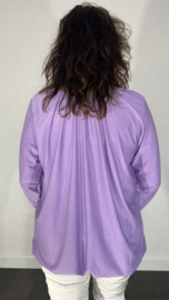 Ballon shirt travel met elastiek lila
