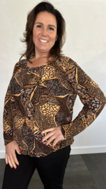 Ballon shirt met elastiek Bella (+size)