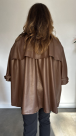 Trenchcoat kort bruin
