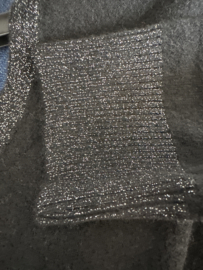 Fijn gebreide trui Sparkle met zakjes Zwart