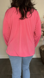 Ballon shirt travel met elastiek Fuchsia (licht)